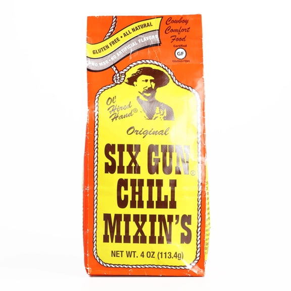 Six Gun Original Chili Mixin's 4 oz each (3 Items Per Order, not per case)