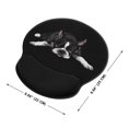thumbnail image 2 of WIRESTER Mouse Pad Wrist Rest Support Cushion, Boston Terrier Dog Lying Down Looking Up, 2 of 6