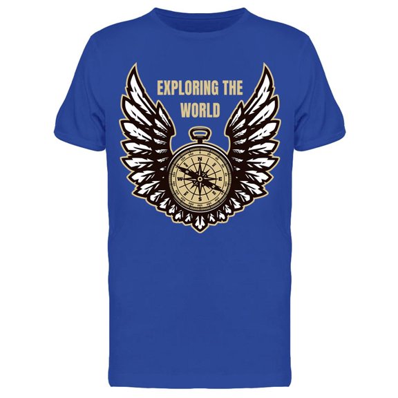 Clock: Exploring The World T-Shirt Men -Image by Shutterstock, Male XX-Large