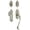 Satin Nickel, variant on Grandeur 819414 Grande Victorian Solid Brass Rose Keyed Entry Single Cylinder Sectional
