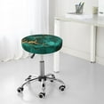 thumbnail image 7 of Daiia Green Gold Glitter Stool Covers Round,Round Bar Stool Covers Waterproof Bar Chair Covers Washable Stool Cushion Slipcover for 12-14 Inch Chair-12 inch, 7 of 7