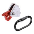 thumbnail image 1 of 15KN Safety Outdoor Climbing Rock Climbing Tree Arborist Caving 9-12mm Rope Grab Protecta con Mosquetón de Bloqueo de Tornillo 25KN Macarena Agarre de seguridad para cuerda de escalada, 1 of 8