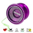 thumbnail image 4 of serony Bebooyoyoyo Cool Alliage Professionnel YoYo Roulement à Billes Ficelle Jouet Violet, 4 of 9