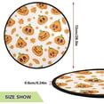 thumbnail image 3 of Coolnut Thanksgiving Pumpkin Christmas Tree Mat Round Christmas Tree Stand Mat Decoration for Holiday Party Home Christmas Day Ornaments Floor Door, 28.3", 3 of 6