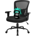thumbnail image 2 of BIQWBIC High Back Office Chairs for Adults, Metal Swivel Desk Chair, 400 lb Capacity, Black, 2 of 7