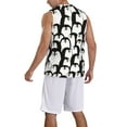 thumbnail image 2 of Xecao Cartoon Penguin print basketball shirt for both men and women, a unisex basketball jersey perfect for theme parties-Large, 2 of 6