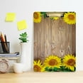 thumbnail image 5 of FMSHPON Beautiful Sunflowers Wooden Clipboard Hardboard Wood Nursing Clip Board and Pull for Standard A4 Letter 13x9 inches, 5 of 7