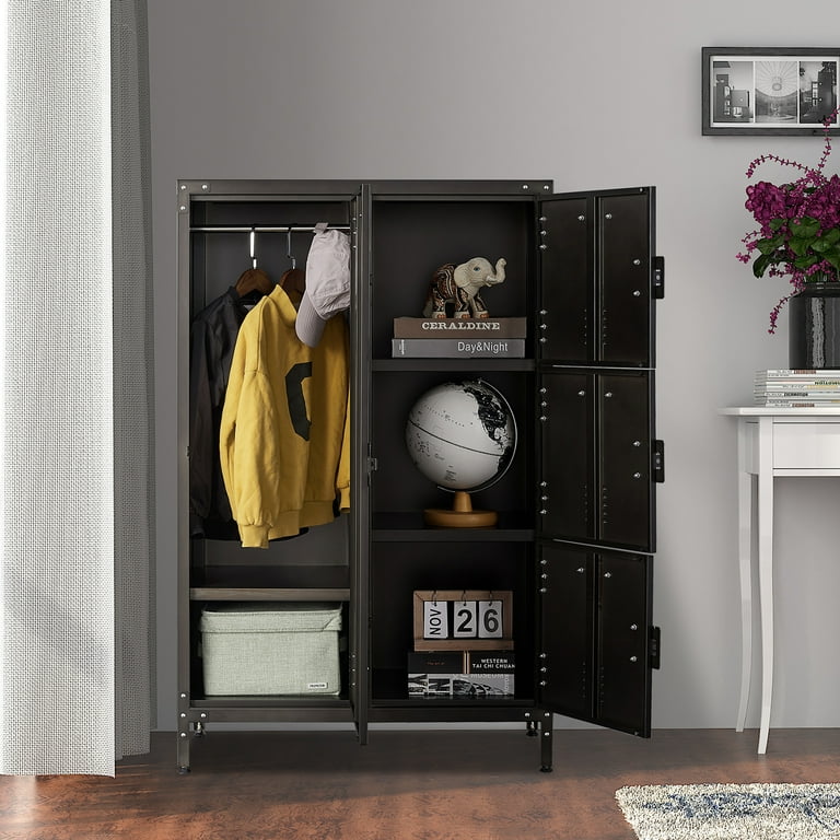 STAIN Metal Locker Cabinet, Industrial Storage Locker with