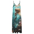 thumbnail image 4 of Mermaid Glitter Fish Scale Girls Sleeveless Dress for Women Clothing Female Women's Summer Skirt, 4 of 7