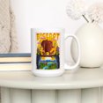 thumbnail image 3 of 15 fl oz Ceramic Mug, Bigfoot, Mid-Century Inspired, Dishwasher & Microwave Safe, 3 of 5