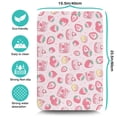 thumbnail image 5 of Red Berry Kawaii Coffee Bar Mat - 4-Layer Absorbent Mat with Rubber Base, Cute Strawberry Design, Perfect for Home & Office, 5 of 5