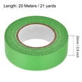 thumbnail image 2 of Uxcell 3Pcs 20mm 0.8 inch Wide 20m 21 Yards Masking Tape Painters Tape Rolls Light Green, 2 of 5