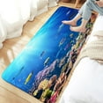 thumbnail image 3 of Ocean Fish Bathroom Rug Mat, Sea World Animal Tropical Fish Non-Slip Bath Carpet, Underwater Sea Animal Ocean Bathroom Rugs, Blue Kids Extra Soft and Absorbent Bath Rugs(17"X29"), 3 of 5