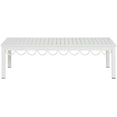 thumbnail image 3 of Meridian Furniture Portofino White Aluminum Outdoor Patio Coffee Table, 3 of 10