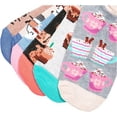 thumbnail image 3 of K. Bell Socks Women's Fun Food & Drink Low Cut Socks-6 Pairs-Cool & Cute Novelty Gifts Shoe Size: Rise and Grind Ankle Socks Six (Multi-colored), 3 of 3
