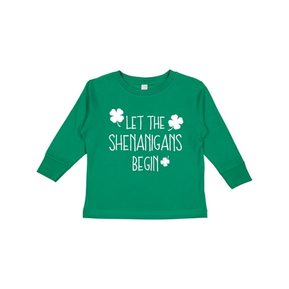 Inktastic Let the Shenanigans Begin Boys or Girls Long Sleeve Toddler T-Shirt