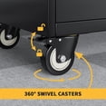 thumbnail image 4 of Bingirl Large 71 Inch Garage Storage Cabinet 4-Tier Metal Locker with Lockable Wheels Adjustable Shelves Black, 4 of 8