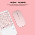 thumbnail image 3 of Mistaha Bluetooth Keyboard Mouse Combo Bluetooth3.0 Wireless Rechargeable Keyboard Ergonomic Mouse Set Slim Design Support, 3 of 7