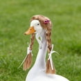 thumbnail image 5 of XQWJWLA 4 Pcs Porch Goose Wigs for 17 Inch and 23 Inch Statue, Cute Lawn Goose Statue Braid Wig, Porch Goose Outfits for Outdoor Garden Patio Yard Goosey Decoration(#A), 5 of 6