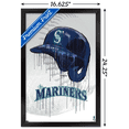 thumbnail image 3 of MLB Seattle Mariners - Drip Helmet 22 Wall Poster, 14.725" x 22.375" Framed, 3 of 5