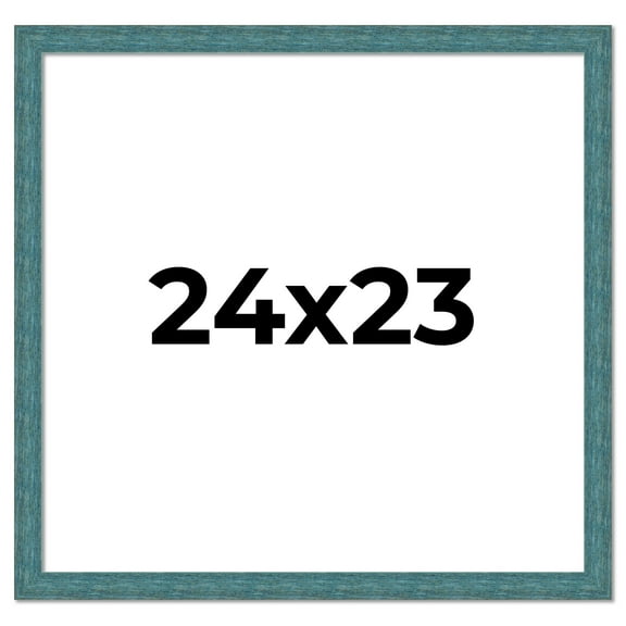 24x23 Frame Blue Rustic Barnwood Solid Wood Picture Frame Width 1.25 Inches | Interior Depth 0.5