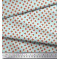 thumbnail image 2 of Soimoi Moss Georgette Fabric Clover Leaves Print Fabric by the Yard 42 Inch Wide, 2 of 3