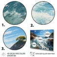thumbnail image 3 of Designart "Rocky Beach Ocean Euphony" Nautical & Beach Floater Framed Wall Art Print, 3 of 7