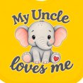 thumbnail image 4 of Inktastic My Uncle Loves Me Boys or Girls Baby Bib, 4 of 4