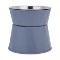 thumbnail image 1 of Cat Food Double Bowl, Neck Protective Cat Stainless Steel Bowl Separate Base Prevent Slipping Increased  For Dogs, 1 of 8