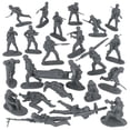 thumbnail image 5 of BMC CTS WW2 German Assault & Medics Plastic Army Men - 24pc Gray Soldier Figures, 5 of 6