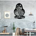 thumbnail image 2 of Craftnamesign Custom Penguin Metal Wall Art, Personalized Penguin Lover Name Sign Home Decor, 2 of 5