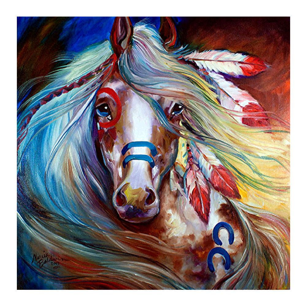Full drill 5d diy diamond painting hand paint canvas wall set horse Full drill 5d diy diamond painting hand paint canvas wall set horse
