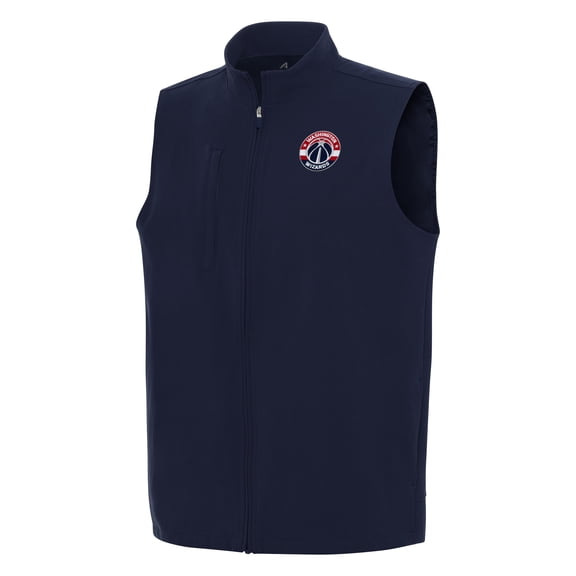 Men's Antigua Navy Washington Wizards Regard Full-Zip Vest