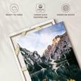 thumbnail image 6 of Elephant Stock Braies Lake Boats Wall Art - Vertical Canvas Wall Art - Living Room Wall Decor - Transportation Canvas - Beige And Orange Decor - 30" x 45", 6 of 8