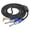 elbow-1m, variant on 3.5mm to Double 6.35mm Plugs Music Connection Cord for Speakers Gears & Music Instrument for Live Sound