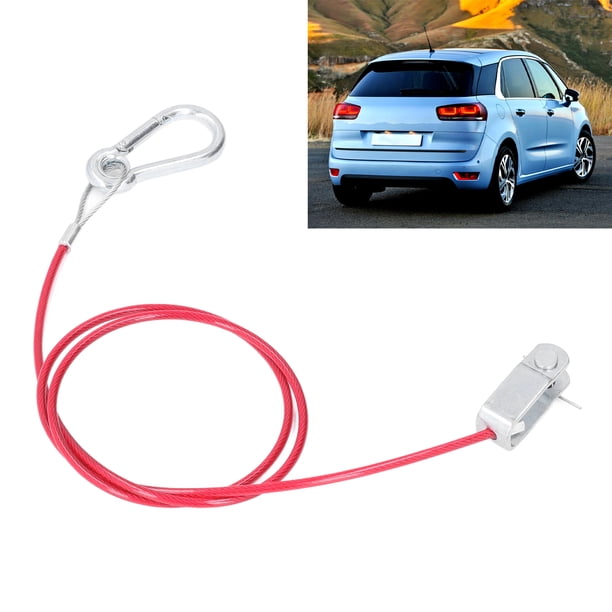 Cuerda De Seguridad Desmontable, Cable De Rotura De Remolques Rojos Antioxidantes De 3,3 Pies Para Automóviles