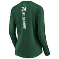 thumbnail image 3 of Women's Giannis Antetokounmpo Green Milwaukee Bucks Playmaker Name & Number Long Sleeve V-Neck T-Shirt, 3 of 3