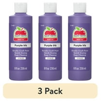 (3 pack) Apple Barrel Acrylic Craft Paint, Matte Finish, Purple Iris, 8 fl oz