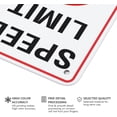 thumbnail image 3 of Speed Limit 60Km Sign For Business 8"X12" Rust Free Aluminum Uv Printed,4 Pre-Drilled Holes.Durable/Weatherproof, 3 of 6