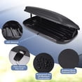 thumbnail image 3 of Rooftop Cargo Carrier, 12 Cubic Feet Roof Cargo Box with Dual-Side Opening,165 Lbs Weight Capacity with Secure Straps and Keys, Vehicle Hard-Shell Carriers, Black, 3 of 6