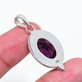 thumbnail image 4 of Purple Amethyst 925 Sterling Silver Pendant, 18X13 mm Oval Gemstone Pendant, Purple Pendant, Christmas Gift, Unique Jewelry Pendant V6143P149761, 4 of 4