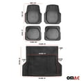 thumbnail image 5 of Semi-Custom fit Floor Mats & Cargo Liner for Jeep Compass 2022-2026 Black, 5 of 11