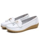 thumbnail image 1 of XIHAHA, zapatos planos de Ballet a la moda para mujer, mocasines transpirables de cuero recortados, zapatos náuticos para mujer, zapatos informales de bailarina para mujer, 1 of 5