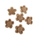 thumbnail image 4 of Rosas rústicas de arpillera color beige para decoración navideña, bodas y hogar, 4 of 8