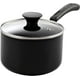 thumbnail image 1 of Cook N Home Cacerola Antiadherente para Salsa con Tapa de Vidrio Cacerola Multiusos de 3 Cuartos Utensilios de Cocina Aluminio Negro, 1 of 5