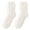 White, variant on D-GROEE 1 Pair Womens Super Thick Striped Fuzzy Socks - Soft Warm Comfort Casual Crew Winter Socks