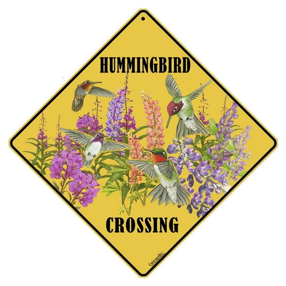 Crosswalks Western Hummers Crossing Señal De Aluminio De 12.0 X 12.0 In (X305)