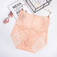 thumbnail image 1 of Ropa interior de encaje para mujer Bragas de cintura alta Conjunto sexy Paquete de 3, Carne, M Feliz Sencillez, 1 of 4