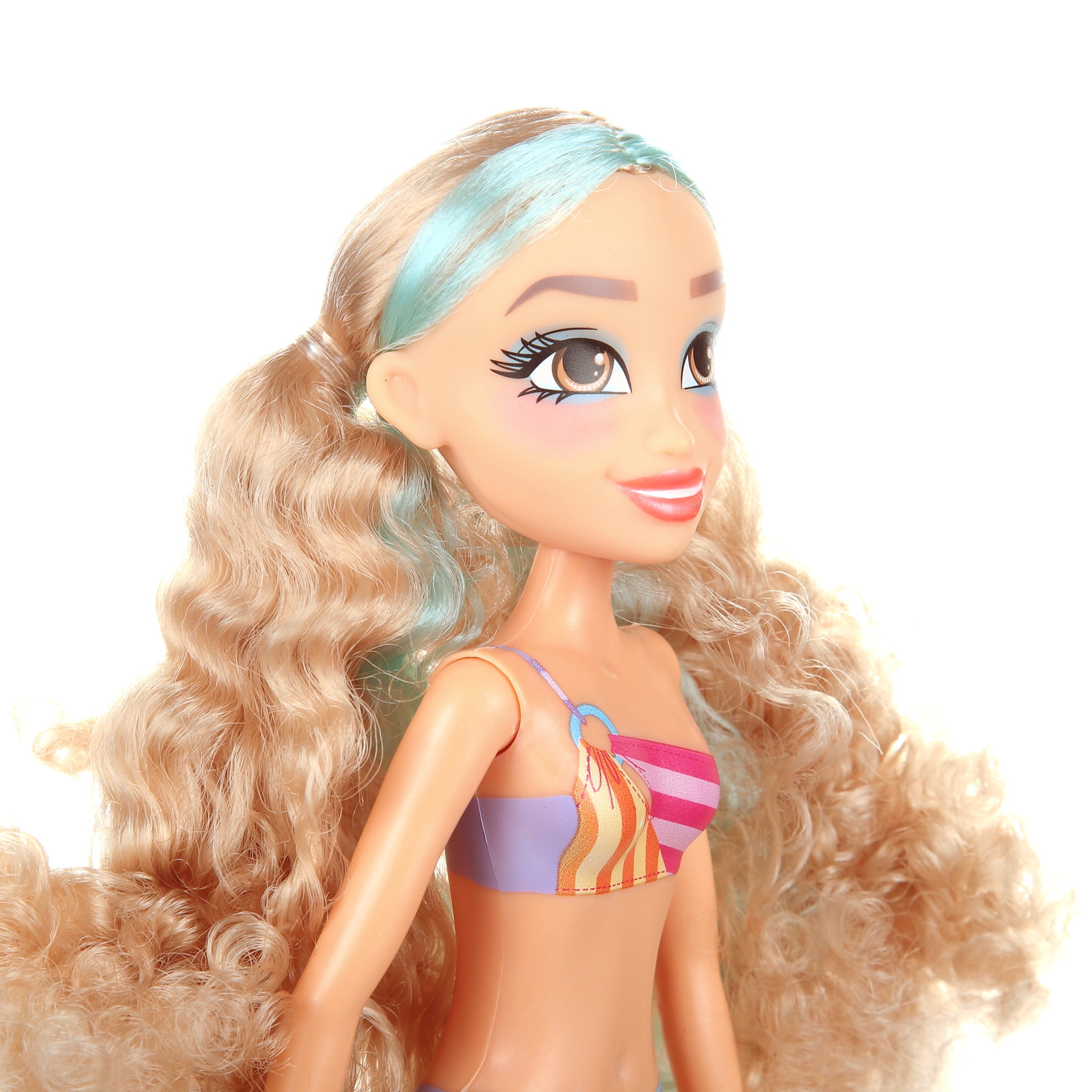 Hairmazing Swimsuit Doll  Striped Girl, Kids Toys for Ages 3 up  (图4)
