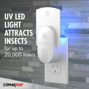 DynaTrap DOT White Indoor Fly Trap with 1 StickyTech Card - 1 Trap